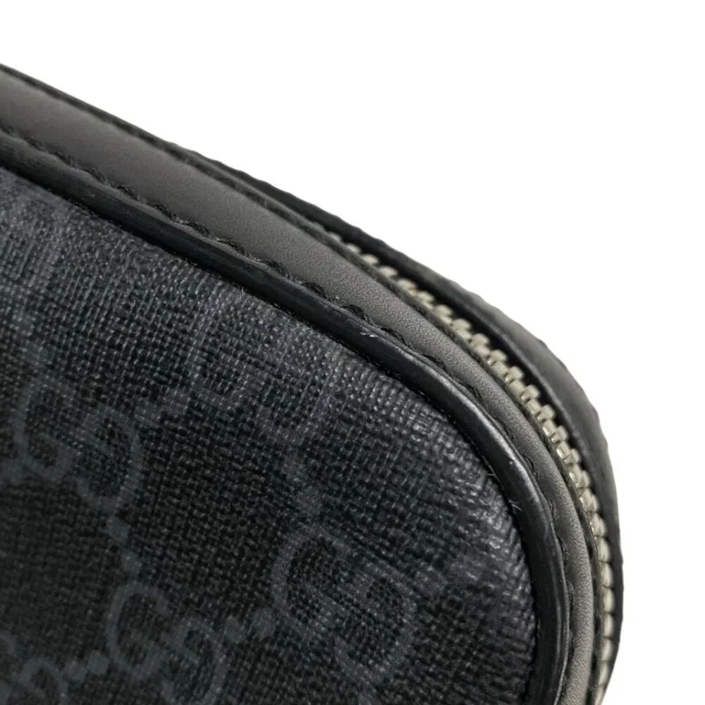 GUCCI GG Supreme Messenger Bag Black Gray Multi PVC Leather - 762-073125 - Picture 8 of 14